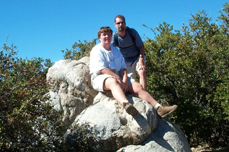 Pete & Heidi ay Mt Carmel summit