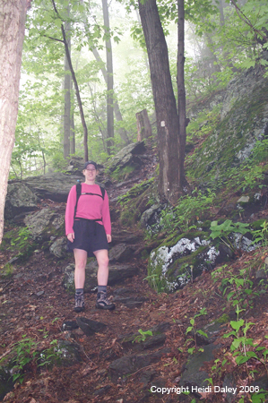 Melissa on Trail to Brace Peak