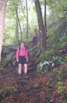 Melissa on Trail to Brace Peak