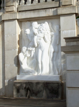 Relief between pool and lookout deck