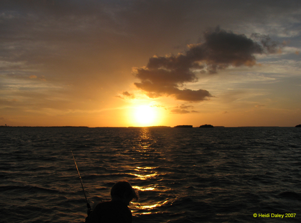 Sunset with Cody Fishing